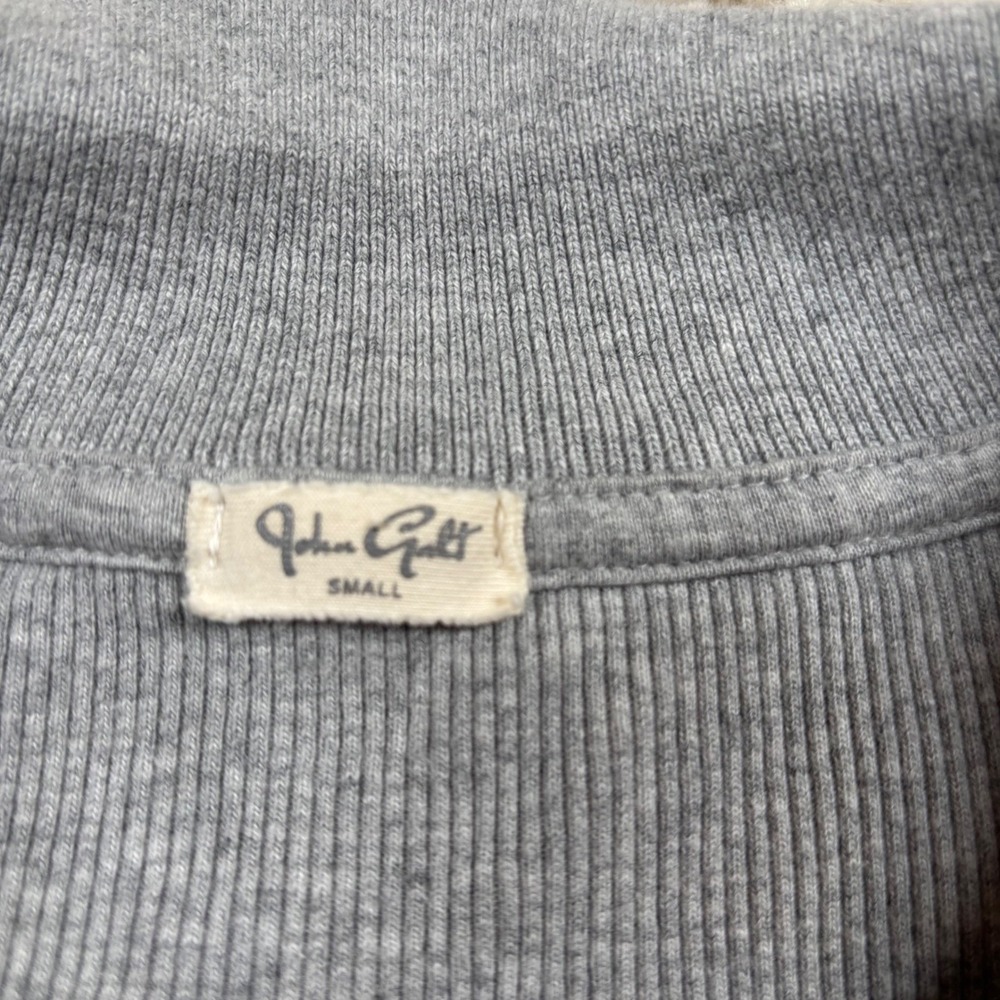 Brandy Melville John Galt Gray Ribbed Collared Cropped Cardigan Women's S
